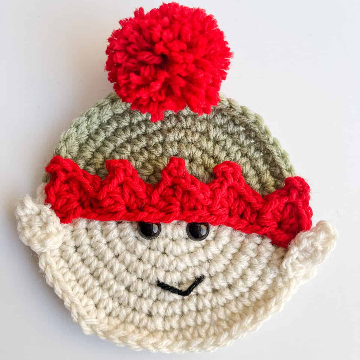Crochet Boy Elf Applique free crochet pattern