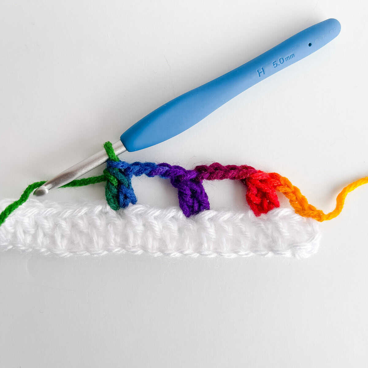 Christmas Lights crochet stitch