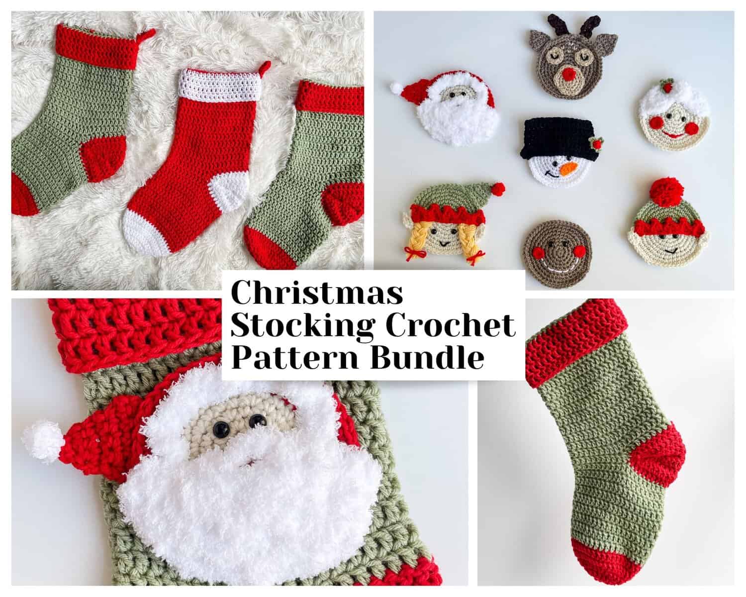 Crochet Christmas Stocking Pattern Bundle