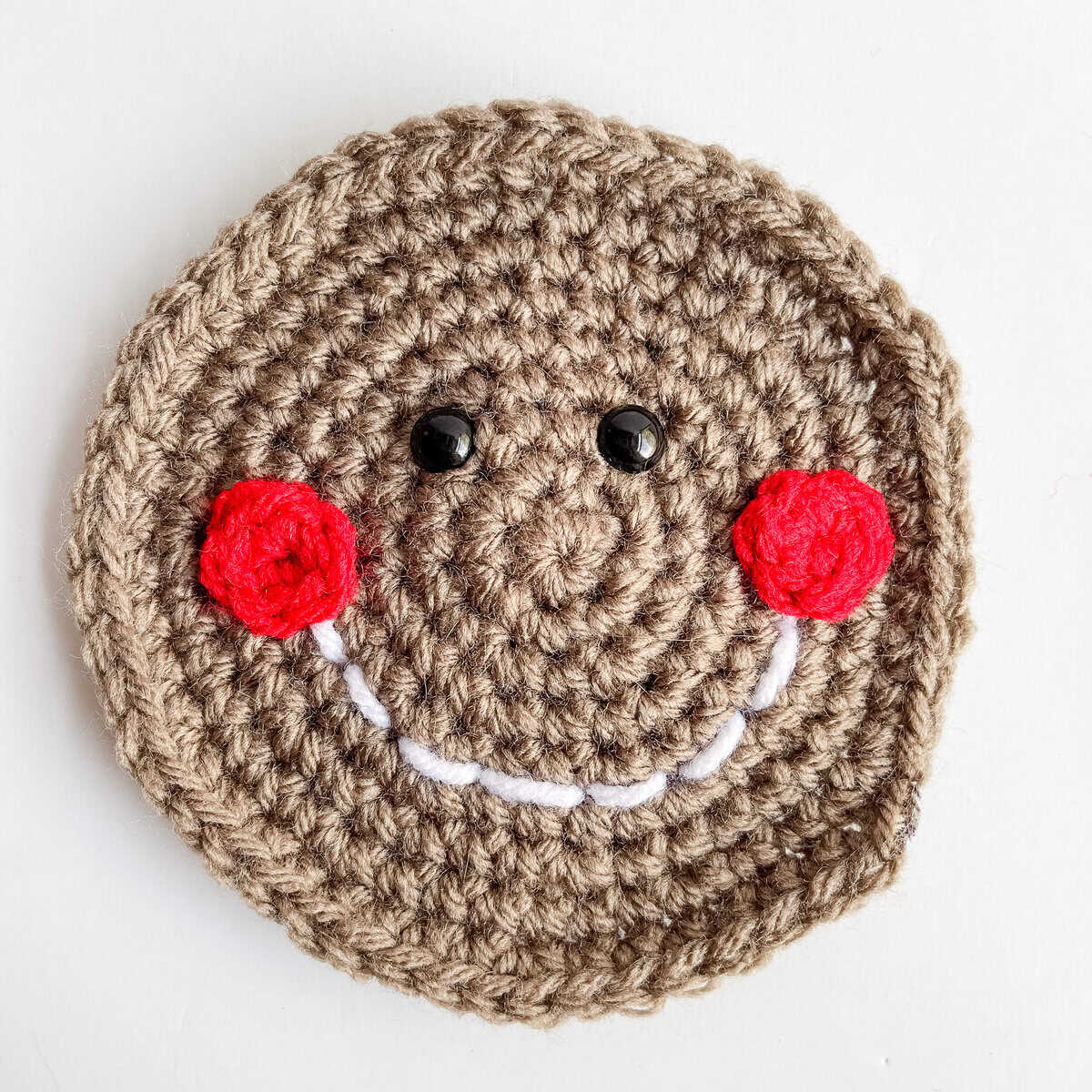 Gingerbread Man applique free crochet pattern