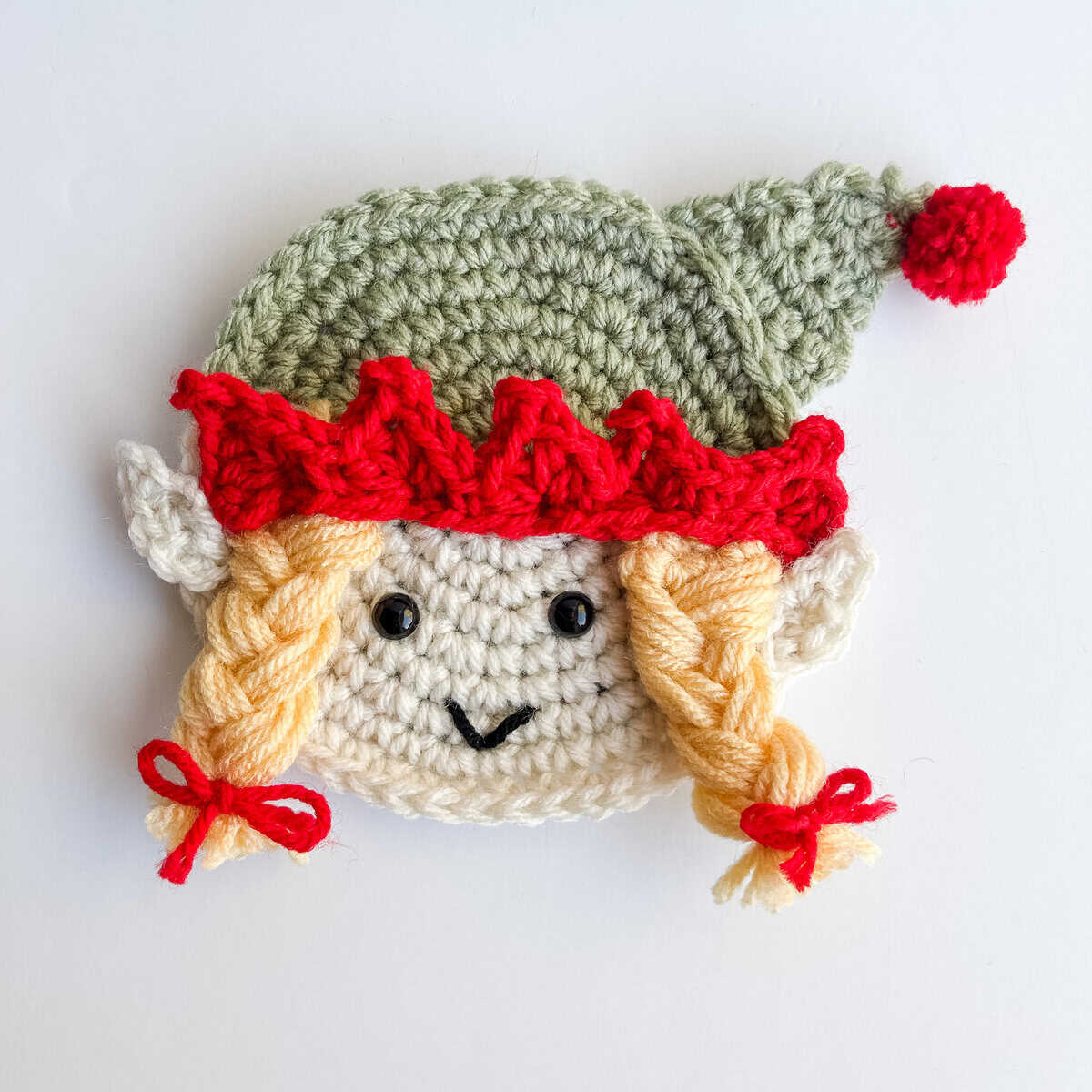 Girl Elf Crochet Applique pattern