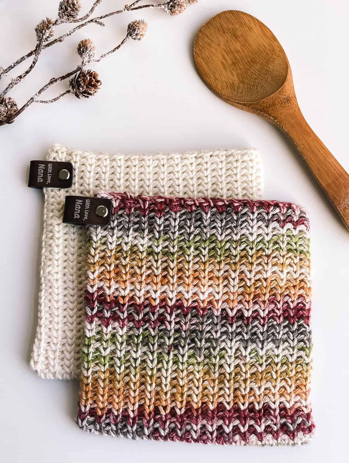 crochet double thick pot holder pattern