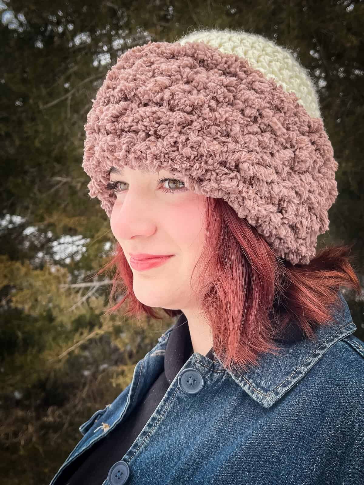 bulky crochet sherpa beanie pattern