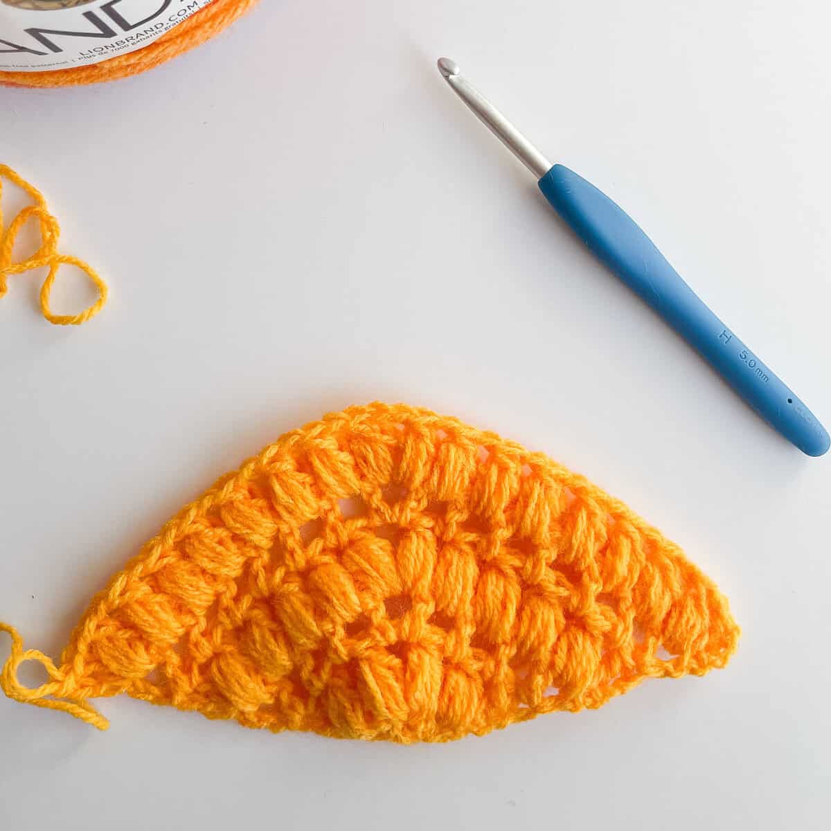 crochet puff st scarf crochet pattern