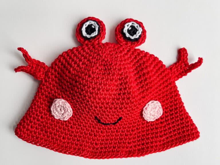 crochet crab hat