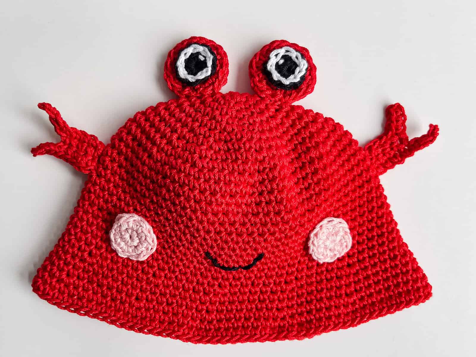 crochet crab hat