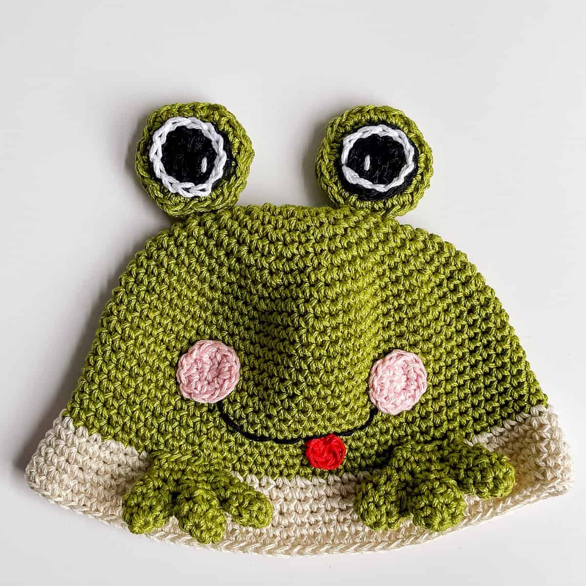 Crochet Frog Hat pattern