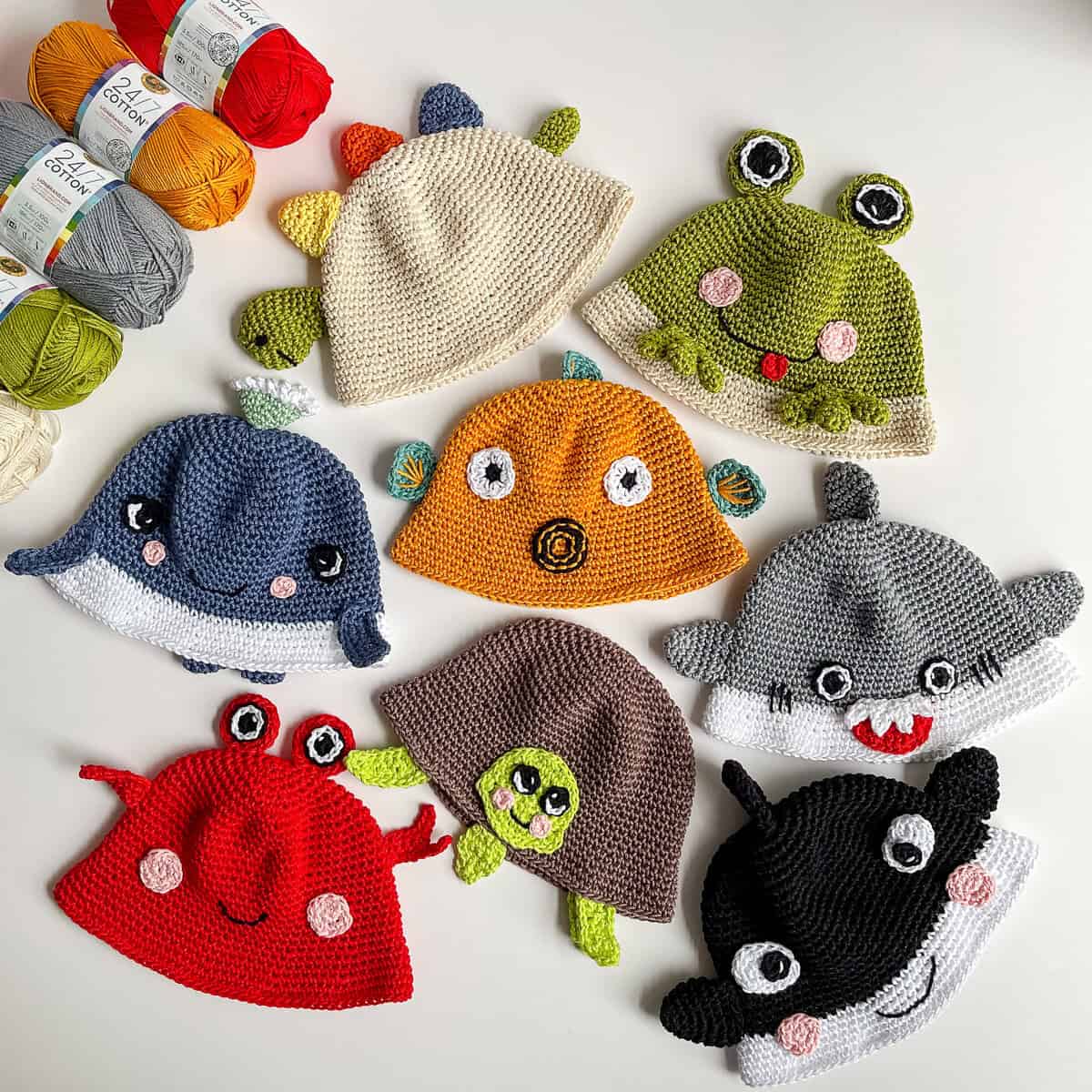 Summer Bucket Hat crochet pattern Bundle